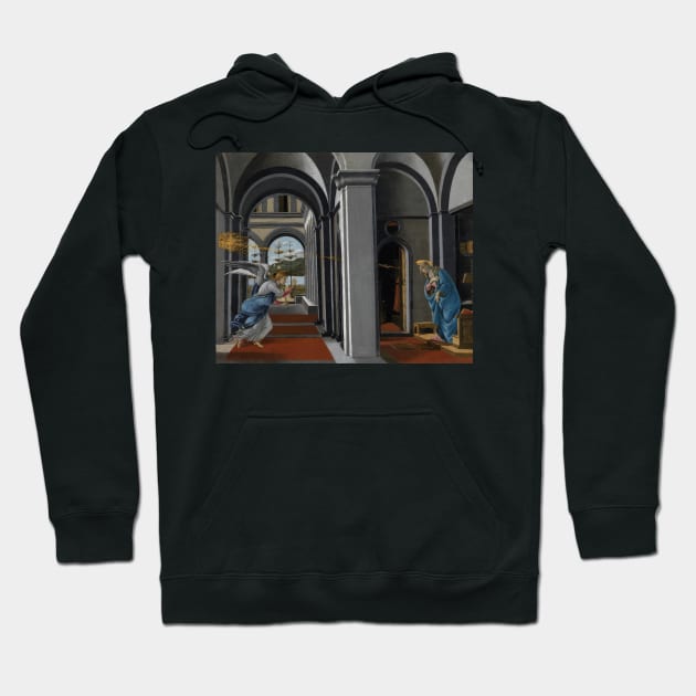 Cestello Annunciation 1490 - Botticelli Hoodie by themasters